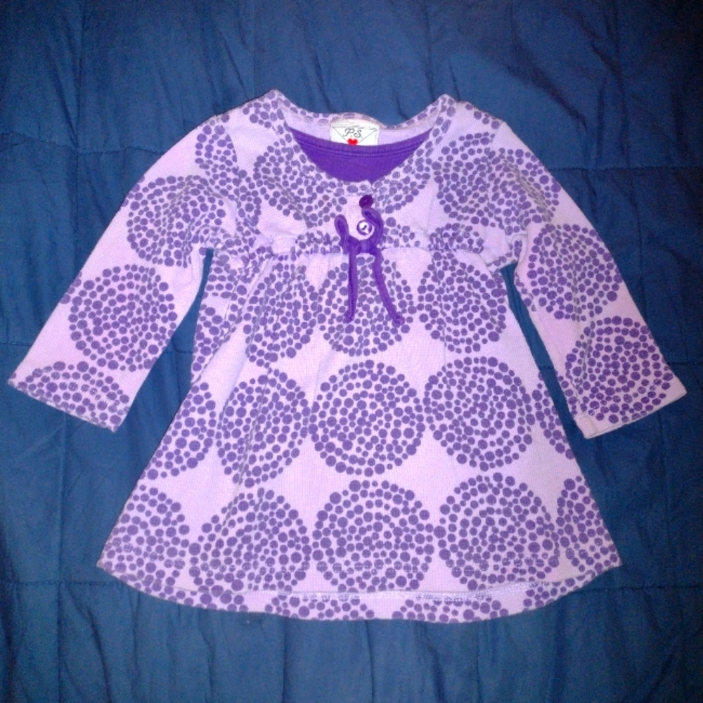 P.S. by Sweet Potatoes Girl's Purple Dress Size 18 Months
